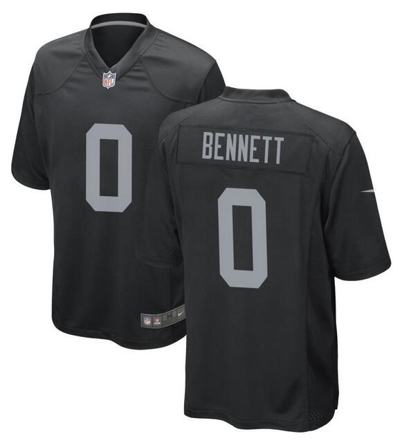 Men's Las Vegas Raiders #0 Jakorian Bennett Black Stitched Football Game Jersey Men's Las Vegas Raiders #0 Jakorian Bennett Black Stitched Football Game Jersey